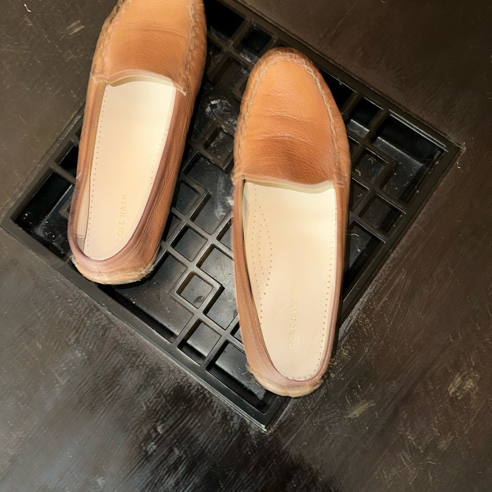 Coach Tan Leather Loafers